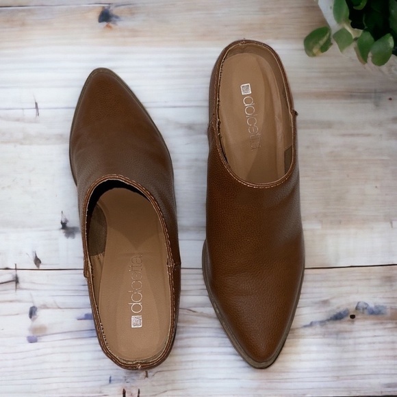 Dolcetta brown vegan leather bootie mules Women’s Sz 9.5 - Picture 10 of 16